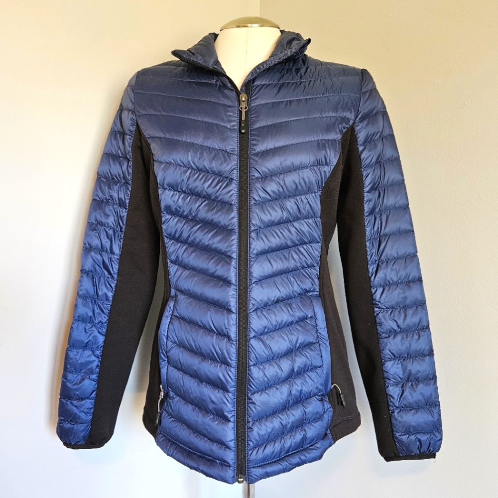 Women's 32 DEGREES Navy Blue Puffer Coat